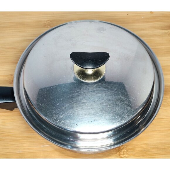 WONDER WARE Thermium Multi-Plex Cookware Stainless Steel 9” Skillet Pan With Lid - Picture 4 of 14